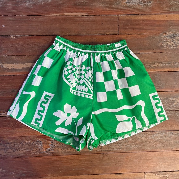 Sabo Skirt Seona 100% Cotton Shorts Lemoni Green - Sz XXS 💛🎀 - Picture 7 of 12